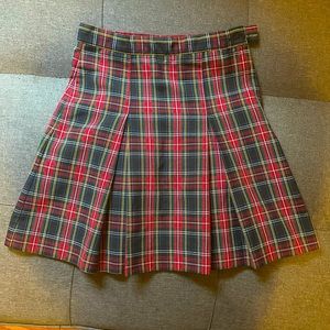 Classic plaid school girl skirt